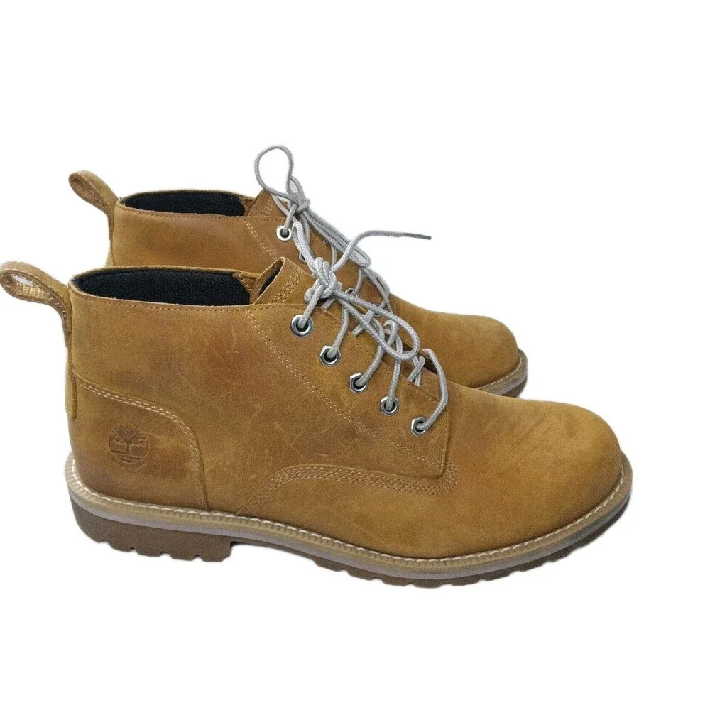 Tmberland Men's Redwood Falls Waterproof Chukka Boot Size 10.5 W Wheat